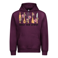 Mauve Wine choose your weapon Urban Hoodie - MaliasSmallBusiness
