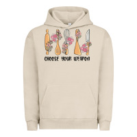 Pigment French Oak choose your weapon Urban Hoodie - MaliasSmallBusiness