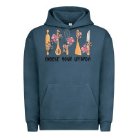 Pigment Midnight Navy choose your weapon Urban Hoodie - MaliasSmallBusiness