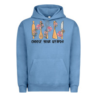 Pigment Pebble Blue choose your weapon Urban Hoodie - MaliasSmallBusiness