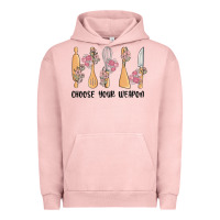 Pigment Salmon choose your weapon Urban Hoodie - MaliasSmallBusiness