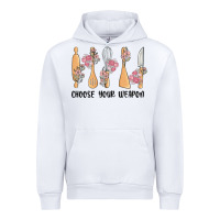 White choose your weapon Urban Hoodie - MaliasSmallBusiness