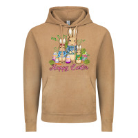 Vintage Camel easter bunny family wıth carrots and eggs Vintage Hoodie - AdoDesignShop