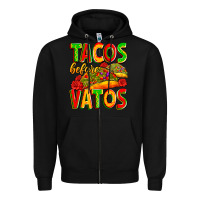 Black tacos before vatos Zipper Hoodie - Zillion Design Studio