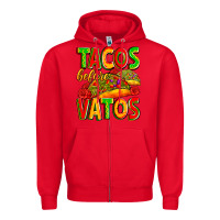 Red tacos before vatos Zipper Hoodie - Zillion Design Studio