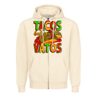 Sandshell tacos before vatos Zipper Hoodie - Zillion Design Studio