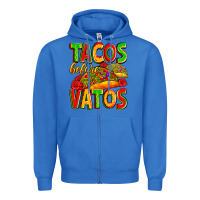 True Royal tacos before vatos Zipper Hoodie - Zillion Design Studio