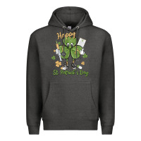 Charcoal Heather happy st. patrick's day Premium Hoodie - MaliasSmallBusiness