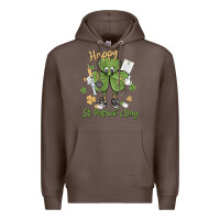 Coffee happy st. patrick's day Premium Hoodie - MaliasSmallBusiness