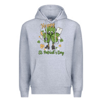 Heather Grey happy st. patrick's day Premium Hoodie - MaliasSmallBusiness