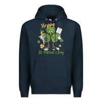 Navy happy st. patrick's day Premium Hoodie - MaliasSmallBusiness
