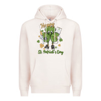 Pale Pink happy st. patrick's day Premium Hoodie - MaliasSmallBusiness
