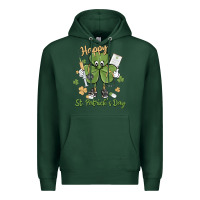 Sports Green happy st. patrick's day Premium Hoodie - MaliasSmallBusiness
