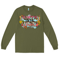 Army Green queen of the kitchen Long Sleeve Tee - Zillion Design Studio