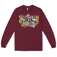 Burgundy queen of the kitchen Long Sleeve Tee - Zillion Design Studio