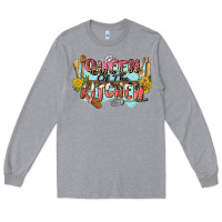 Heather Grey queen of the kitchen Long Sleeve Tee - Zillion Design Studio