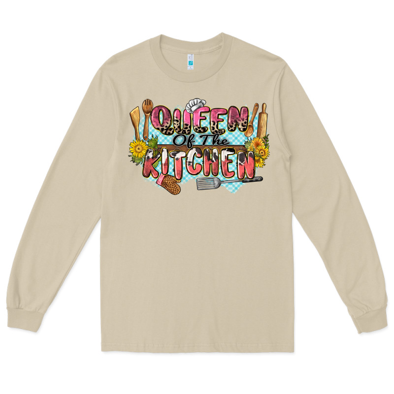 Queen Of The Kitchen Long Sleeve Tee by Zillion Design Studio | Teevron