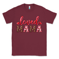 Burgundy loved mama Classic Tee - RanaPortraitStore