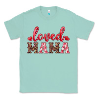 Seafoam loved mama Classic Tee - RanaPortraitStore