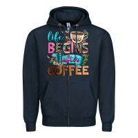 Navy life begins after coffee Zipper Hoodie - Zillion Design Studio