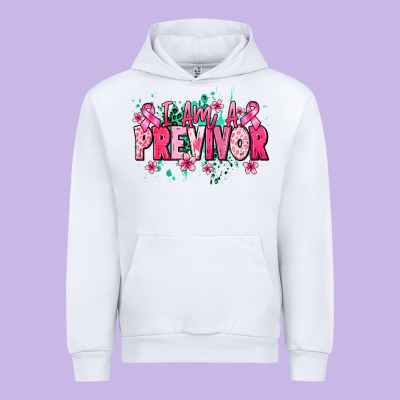 I Am A Previvor Urban Hoodie Designed By Nancycooperartshop