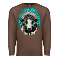 Chestnut holstein indian headdress Premium Sweatshirt - JahusDesignShop