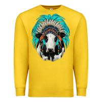 Lemon holstein indian headdress Premium Sweatshirt - JahusDesignShop