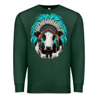 Sports Green holstein indian headdress Premium Sweatshirt - JahusDesignShop