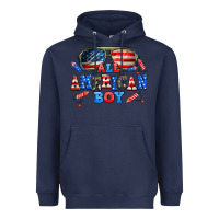 Navy all american boy Heavyweight Hoodie - AdoDesignShop