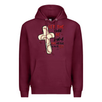 Burgundy baseball Premium Hoodie - MaliasSmallBusiness