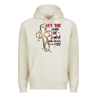 Oatmeal Heather baseball Premium Hoodie - MaliasSmallBusiness