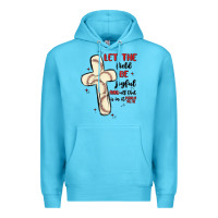 Ocean Blue baseball Premium Hoodie - MaliasSmallBusiness