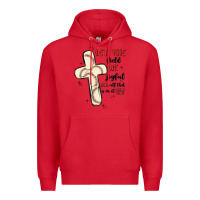 Red baseball Premium Hoodie - MaliasSmallBusiness