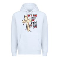 White baseball Premium Hoodie - MaliasSmallBusiness