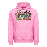 Fuchsia Pink it's spooky season Urban Hoodie - NancyCooperArtShop