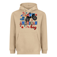 Mushroom all american boy  monsterr truck Heavyweight Hoodie - AdoDesignShop