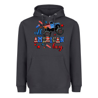Smoke all american boy  monsterr truck Heavyweight Hoodie - AdoDesignShop