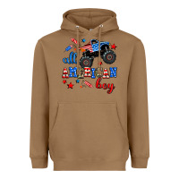 Toasted Coconut all american boy  monsterr truck Heavyweight Hoodie - AdoDesignShop