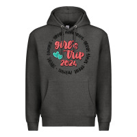 Charcoal Heather girls trip Premium Hoodie - MaliasSmallBusiness