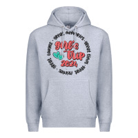 Heather Grey girls trip Premium Hoodie - MaliasSmallBusiness