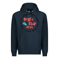 Navy girls trip Premium Hoodie - MaliasSmallBusiness