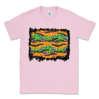 Bubblegum Pink Halloween Skull Background Classic Tee - BundleAndBundleShop