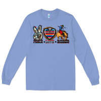 Colony Blue peace love rodeo Long Sleeve Tee - Zillion Design Studio