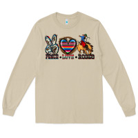 Mushroom peace love rodeo Long Sleeve Tee - Zillion Design Studio