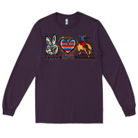 Plum peace love rodeo Long Sleeve Tee - Zillion Design Studio