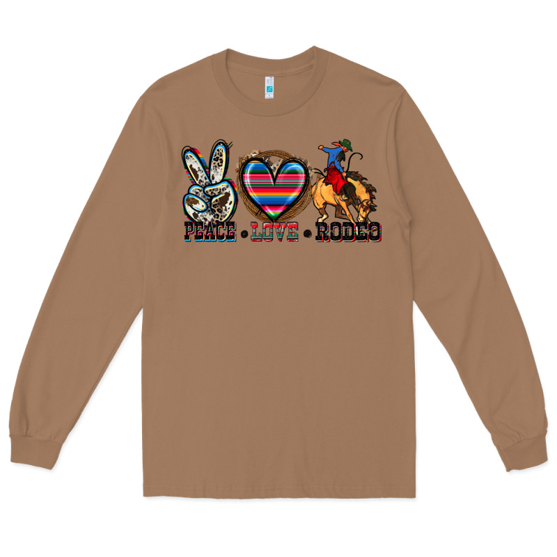 Peace Love Rodeo Long Sleeve Tee by Zillion Design Studio | Teevron