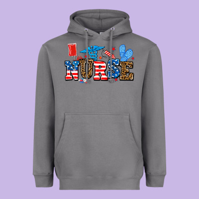 Usa Nurse Heavyweight Hoodie Designed By Adodesignshop