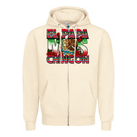 Sandshell El Papa Mas Chingon Zipper Hoodie - texasbilliewilder