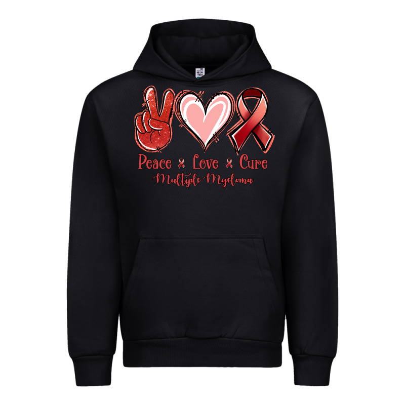 Peace Love Cure Multiple Myeloma Urban Hoodie by NancyCooperArtShop | Teevron