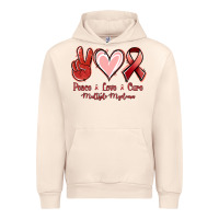Sandshell Peace love cure Multiple Myeloma Urban Hoodie - NancyCooperArtShop